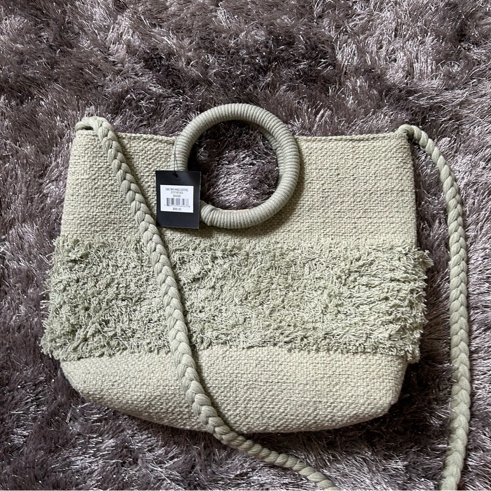Nanette Lepore green beach woven bag - Picture 5 of 5